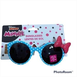 Minnie Mouse Polka Dot Sunglasses NWT Blue Pink Disney Kids